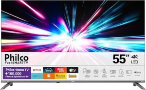 Smart Tv 55 Philco 4k Uhd Led Roku Tv Dolby Audio P55cra