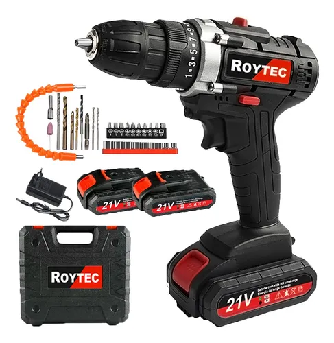 Parafusadeira E Furadeira Elétrica 21v 110/220v +2 Baterias
