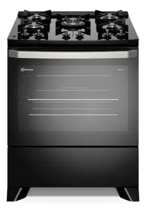 Fogão 5 Bocas Mesa de Vidro Perfectcook Vaporbake Fe5gp Pre...