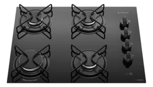 Cooktop 4 Bocas Atlas Agile Up Mesa Vidro Mega Chama Bivolt